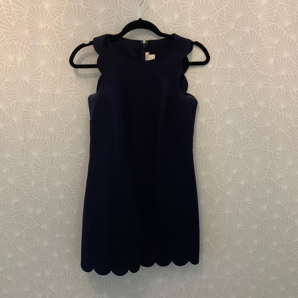J crew scalloped dress